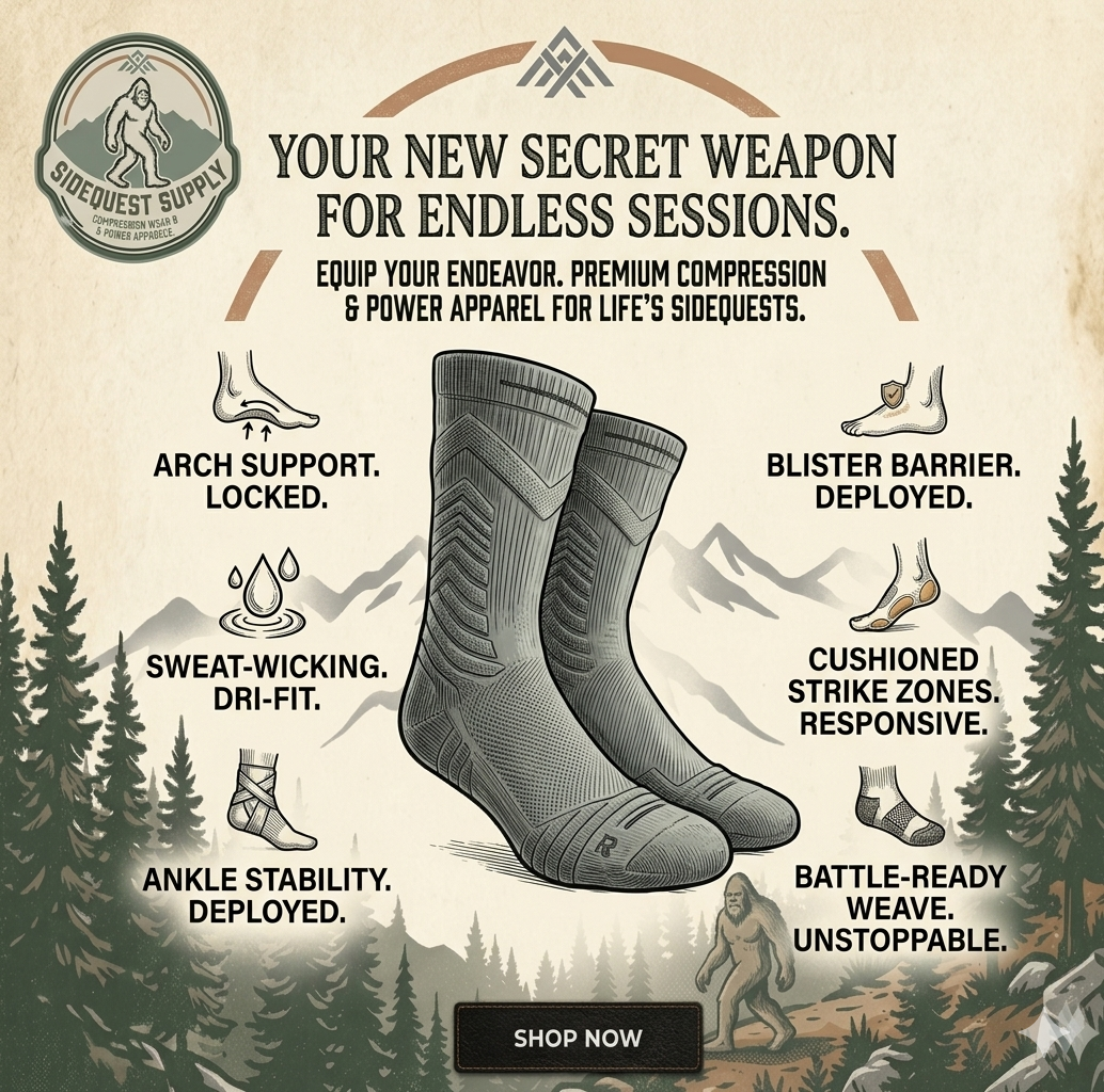 Sasquatch Sidequest Socks